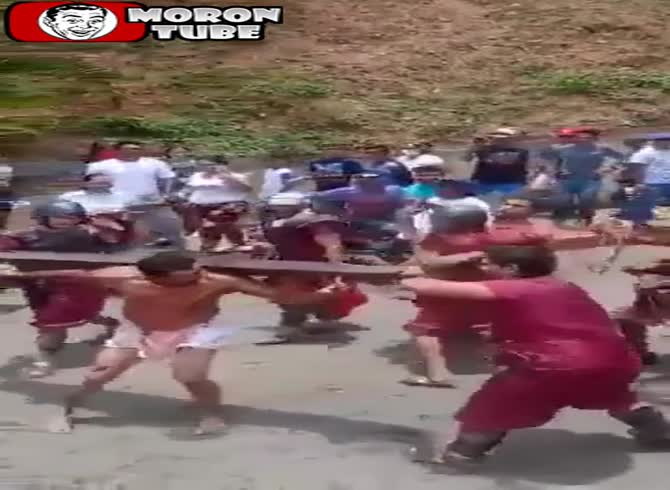 Video: Jesus rebels during the scourging